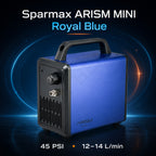 Sparmax ARISM Mini Airbrush Compressor (C-AR-MINI-ROYAL) – Royal Blue, 28 psi, 49 dB