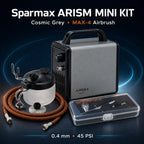 Sparmax ARISM Mini Compressor & MAX-4 Airbrush Kit (C-AR-MINI-KIT-GREY) – Cosmic Grey