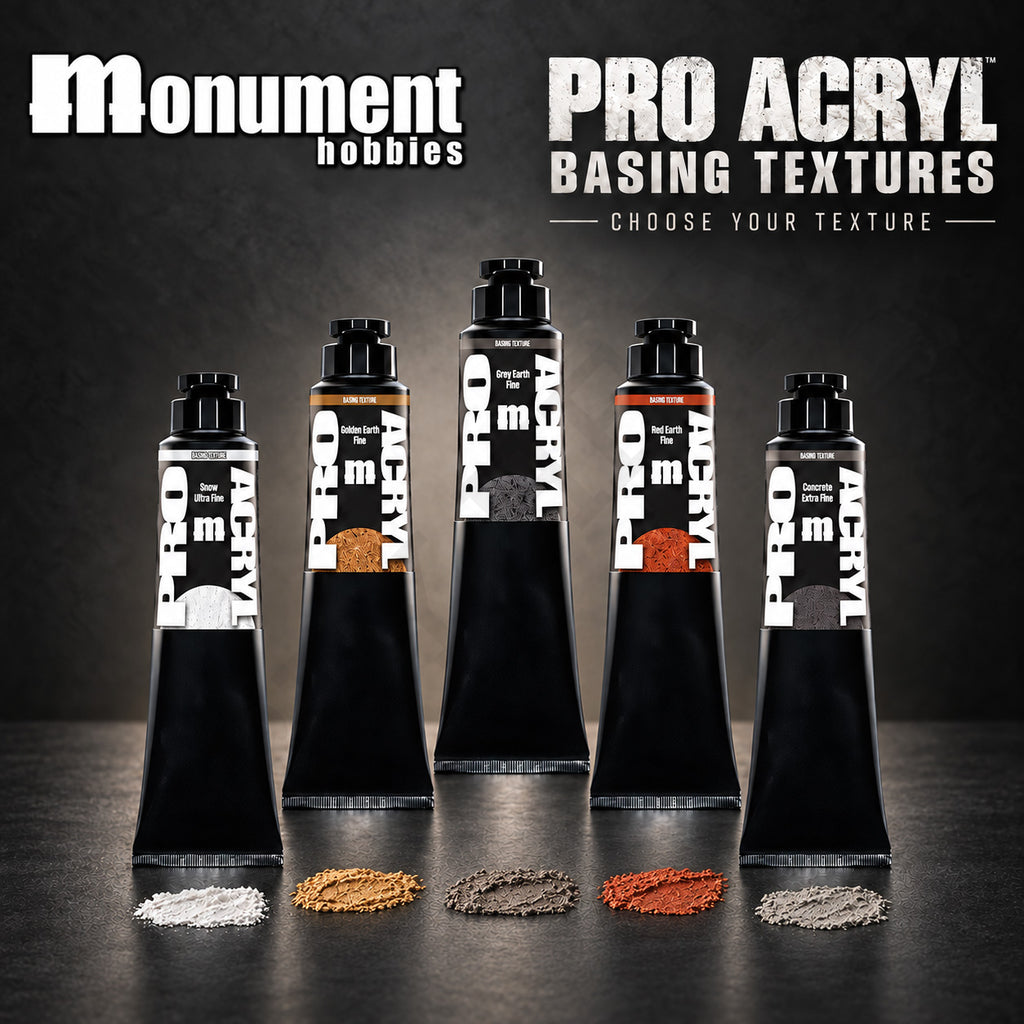 Monument Hobbies Pro Acryl Basing Texture 120ml — textured paste tubes