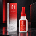 DSPIAE NG-01 Non-Fogging Instant CA, 20 g bottle with red nozzle cap beside its red and silver box