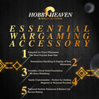 40mm Round Bases | Plain Black Plastic Bases for Wargames| Miniature Wargaming Bases