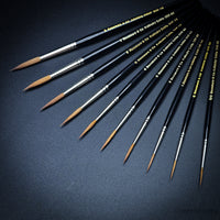 Rosemary Series 44 Pure Kolinsky Sable Rigger Brush Range | Short & Long Handle |
