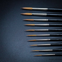 Rosemary Series 44 Pure Kolinsky Sable Rigger Brush Range | Short & Long Handle |

