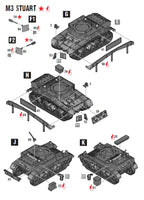 Bolt Action M3 Stuart Light Tank – Warlord Games WWII 28mm Vehicle
