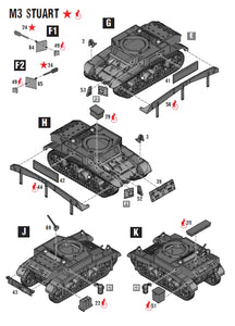 Bolt Action M3 Stuart Light Tank – Warlord Games WWII 28mm Vehicle