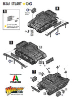 Bolt Action M3 Stuart Light Tank – Warlord Games WWII 28mm Vehicle
