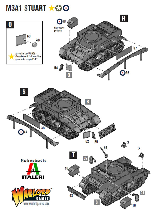 Bolt Action US M3 Stuart Platoon Warlord Games