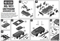 M8/M20 Greyhound Scout Car – Bolt Action WWII 28mm Vehicle
