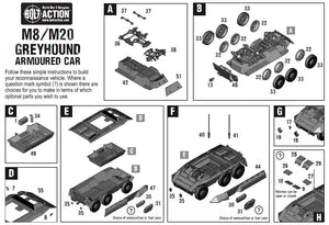 M8/M20 Greyhound Scout Car – Bolt Action WWII 28mm Vehicle