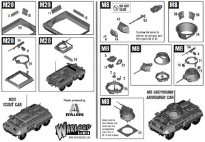 M8/M20 Greyhound Scout Car – Bolt Action WWII 28mm Vehicle