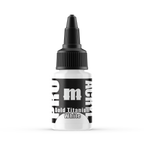 Monument Hobbies Pro Acryl Bold Titanium White MPA-001 — 22ml bottle with colour swatch