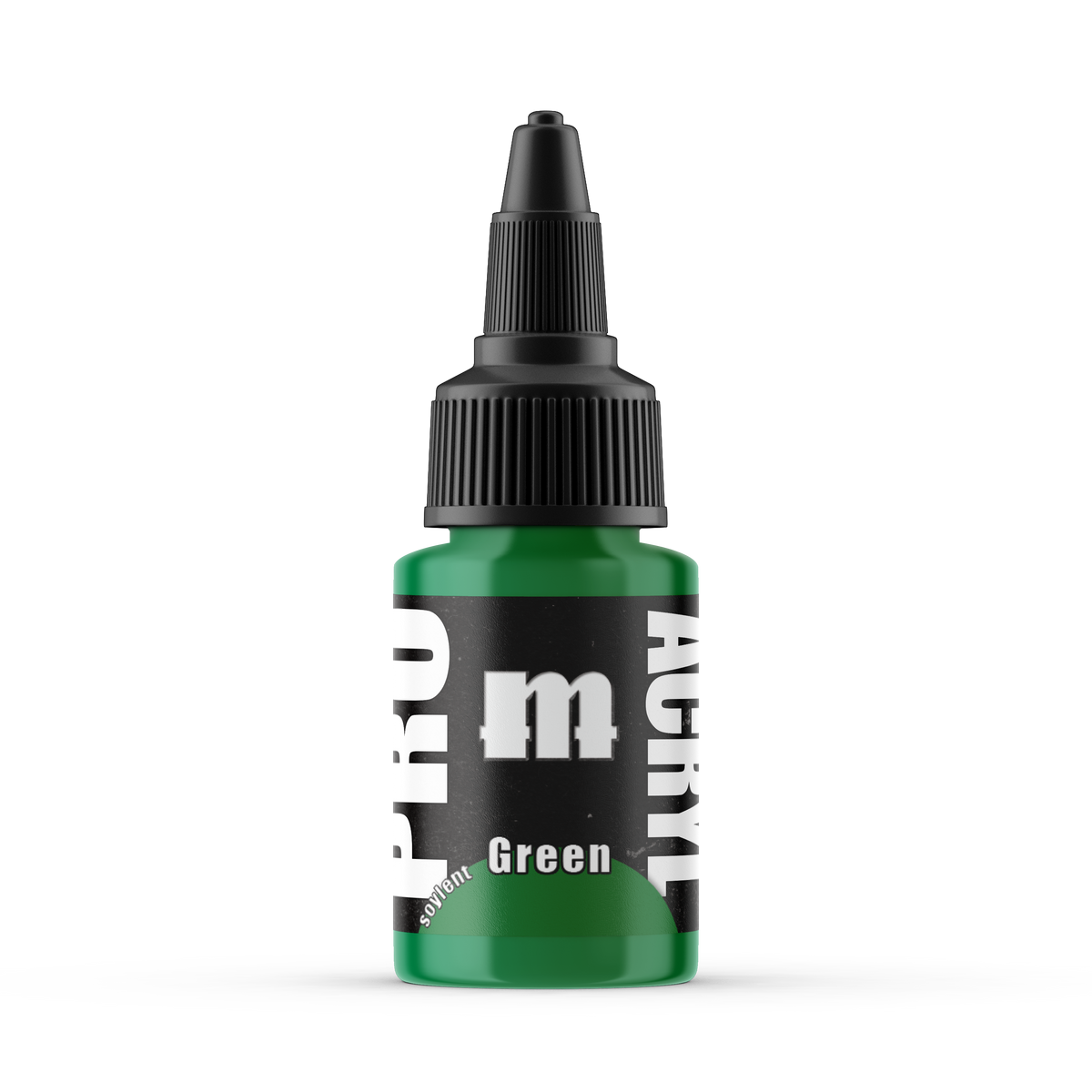 Monument Hobbies Pro Acryl Green MPA-004 — 22ml bottle with colour swatch