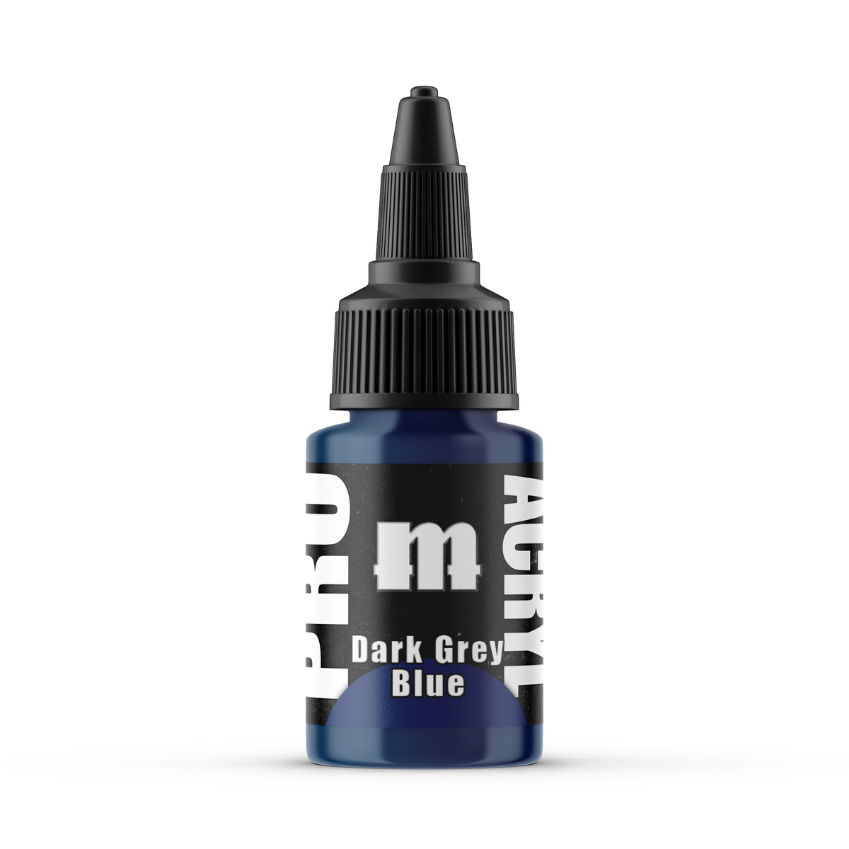 Monument Hobbies Pro Acryl Dark Grey Blue MPA-014 — 22ml bottle with colour swatch