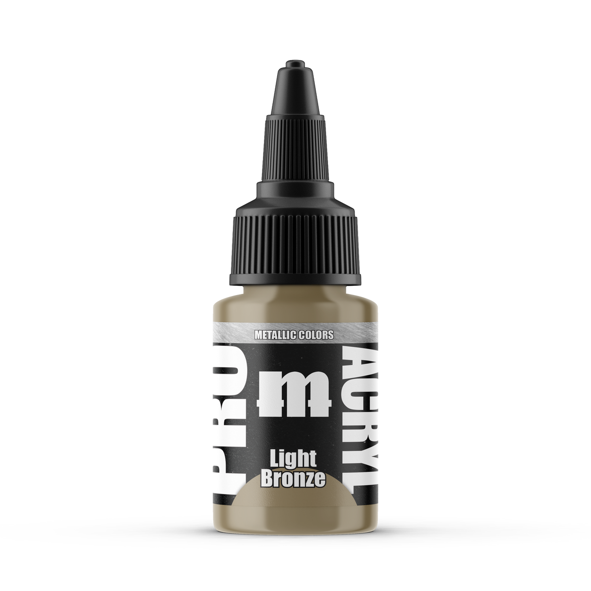 Monument Hobbies Pro Acryl Light Bronze MPA-026 — 22ml bottle with colour swatch
