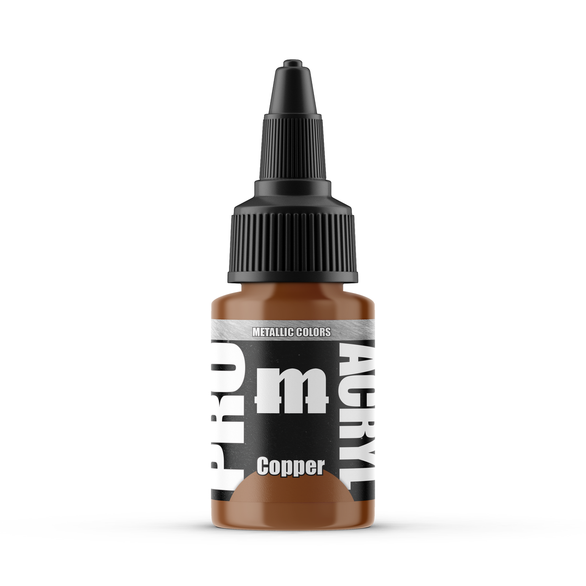 Monument Hobbies Pro Acryl Copper MPA-027 — 22ml bottle with colour swatch