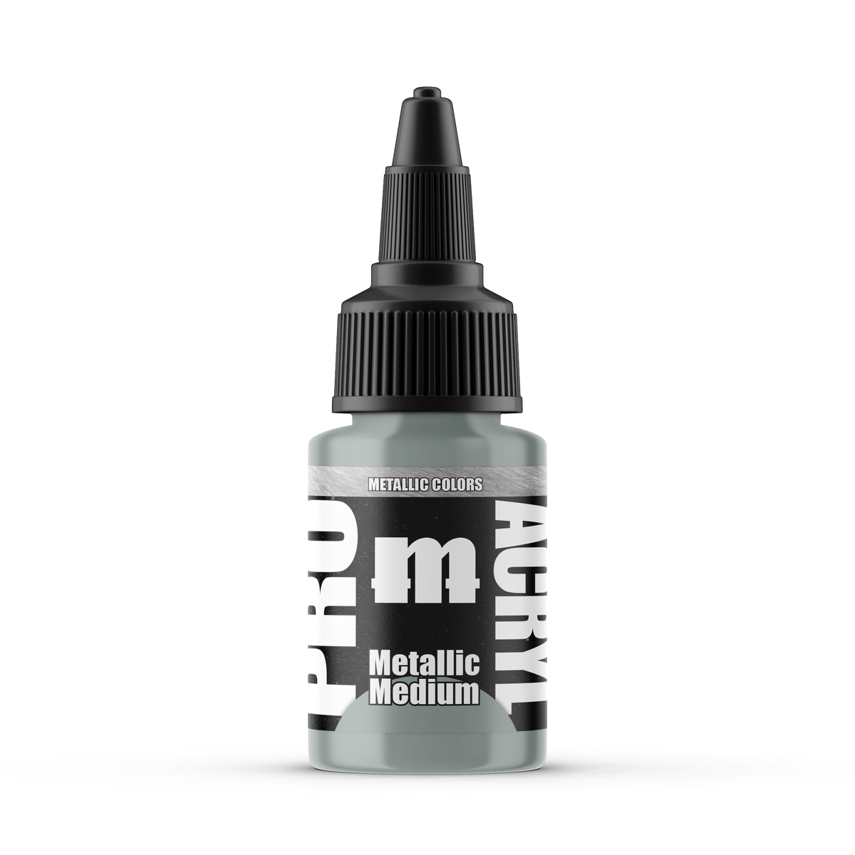Monument Hobbies Pro Acryl Metallic Medium MPA-033 — 22ml bottle with colour swatch