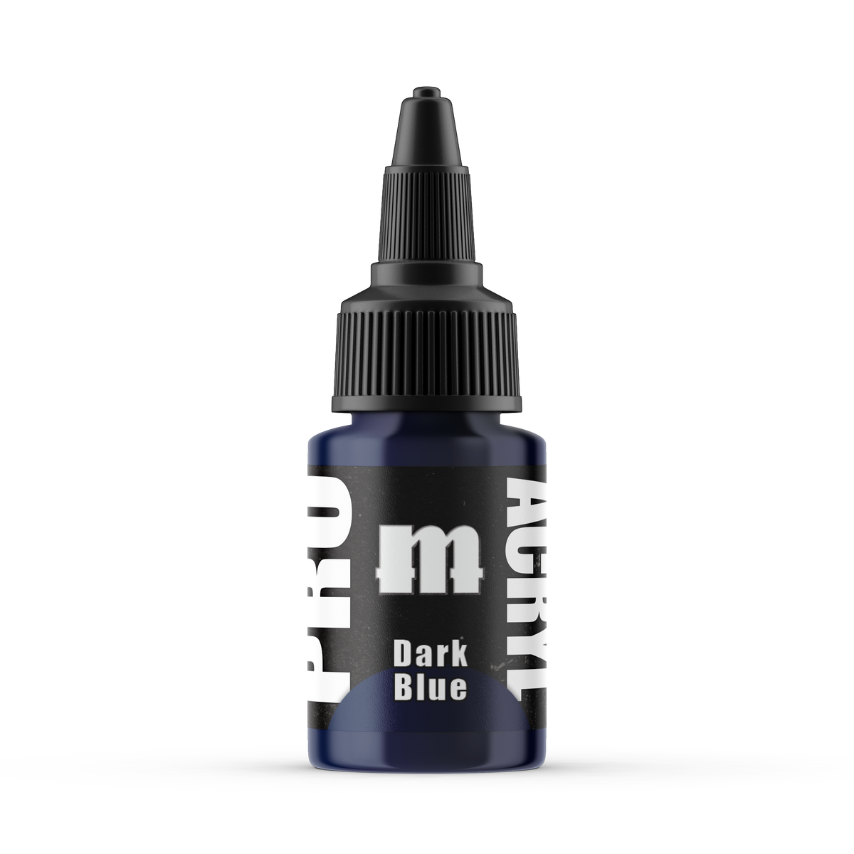 Monument Hobbies Pro Acryl Dark Blue MPA-034 — 22ml bottle with colour swatch