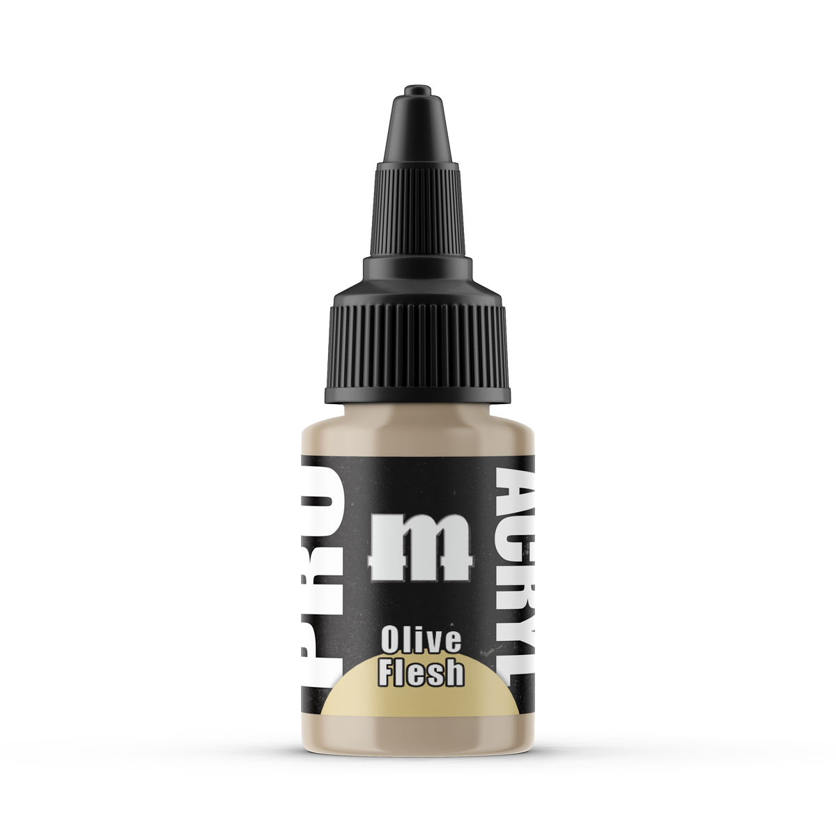 Monument Hobbies Pro Acryl Olive Flesh MPA-041 — 22ml bottle with colour swatch
