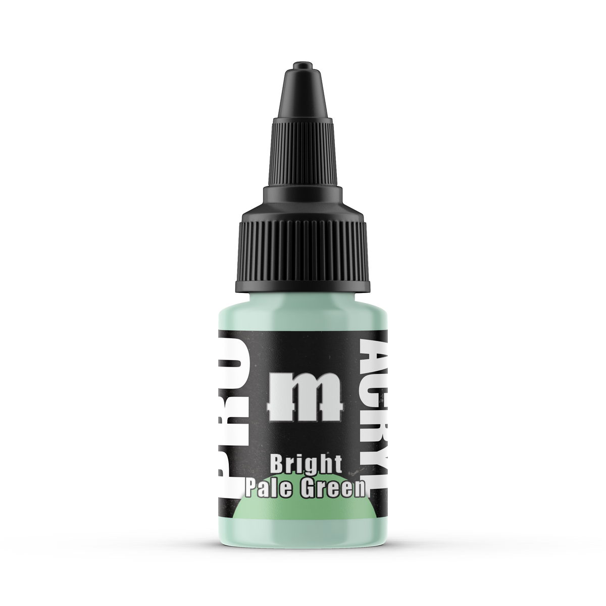 Monument Hobbies Pro Acryl Bright Pale Green MPA-058 — 22ml bottle with colour swatch