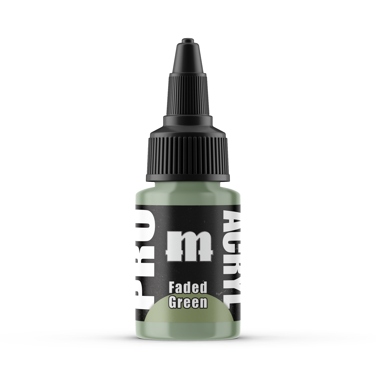 Monument Hobbies Pro Acryl Faded Green MPA-066 — 22ml bottle with colour swatch