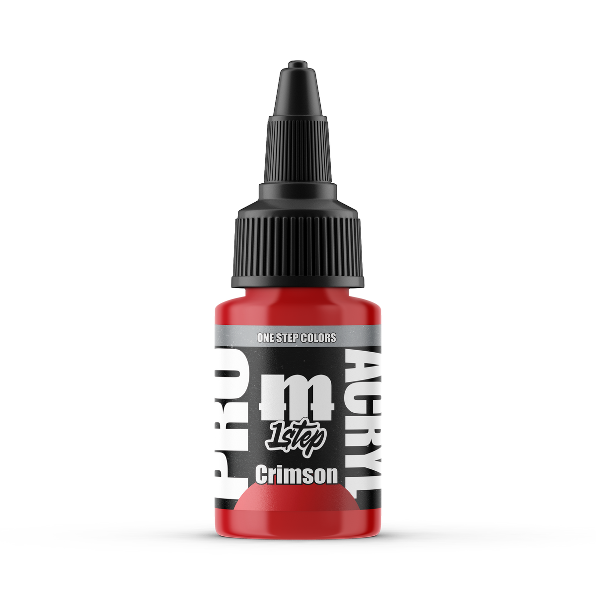 Monument Hobbies Pro Acryl 1-Step Crimson MPA-502 — 22ml bottle with colour swatch