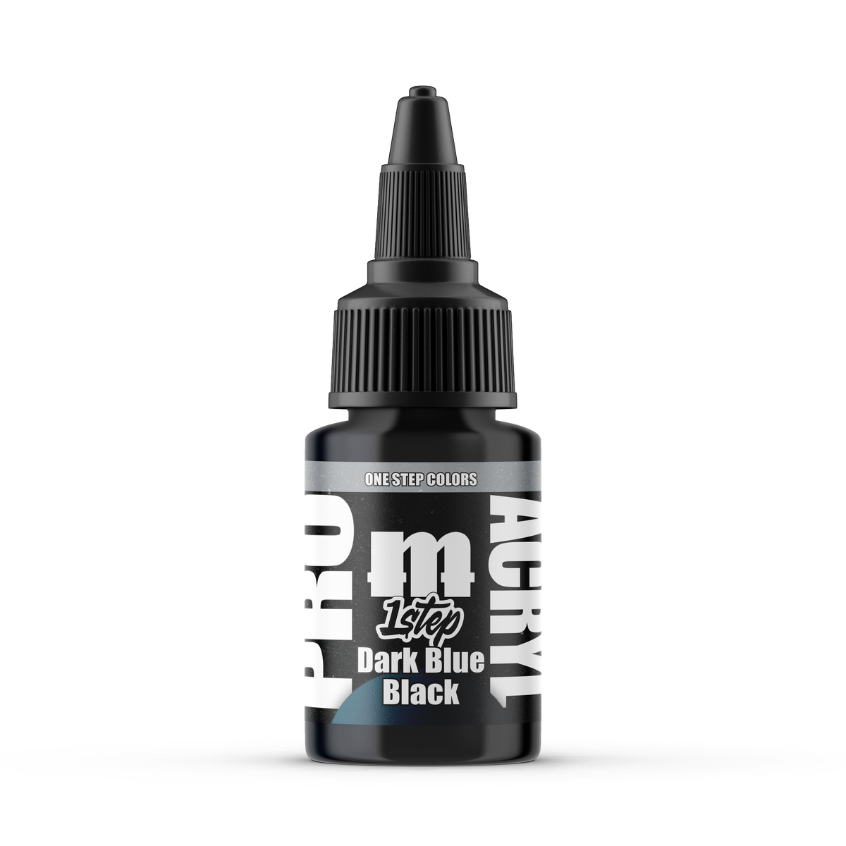 Monument Hobbies Pro Acryl 1-Step Dark Blue Black MPA-503 — 22ml bottle with colour swatch