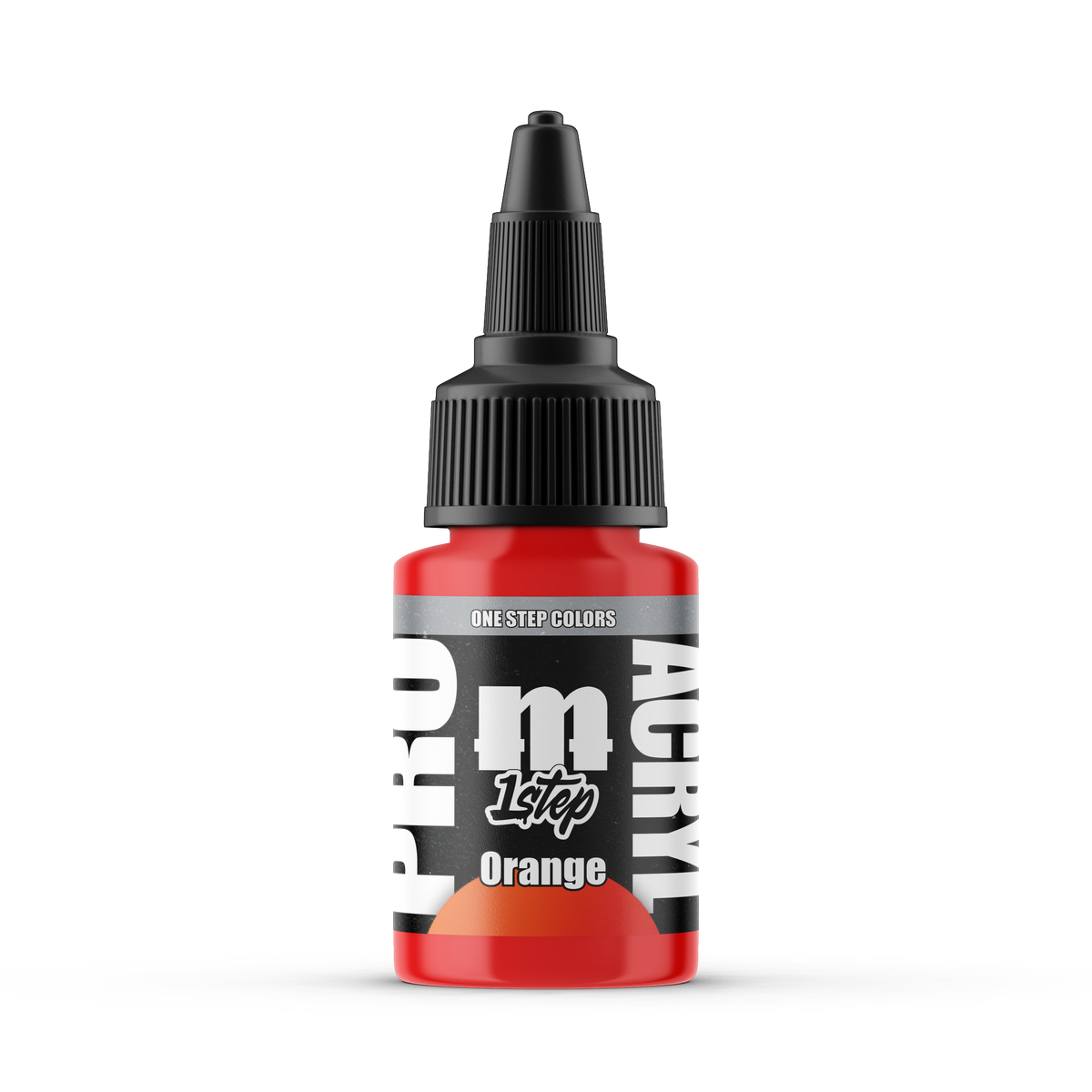 Monument Hobbies Pro Acryl 1-Step Orange MPA-511 — 22ml bottle with colour swatch