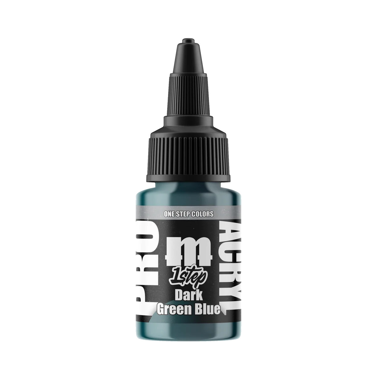Monument Hobbies Pro Acryl 1-Step Dark Green Blue MPA-517 — 22ml bottle with colour swatch