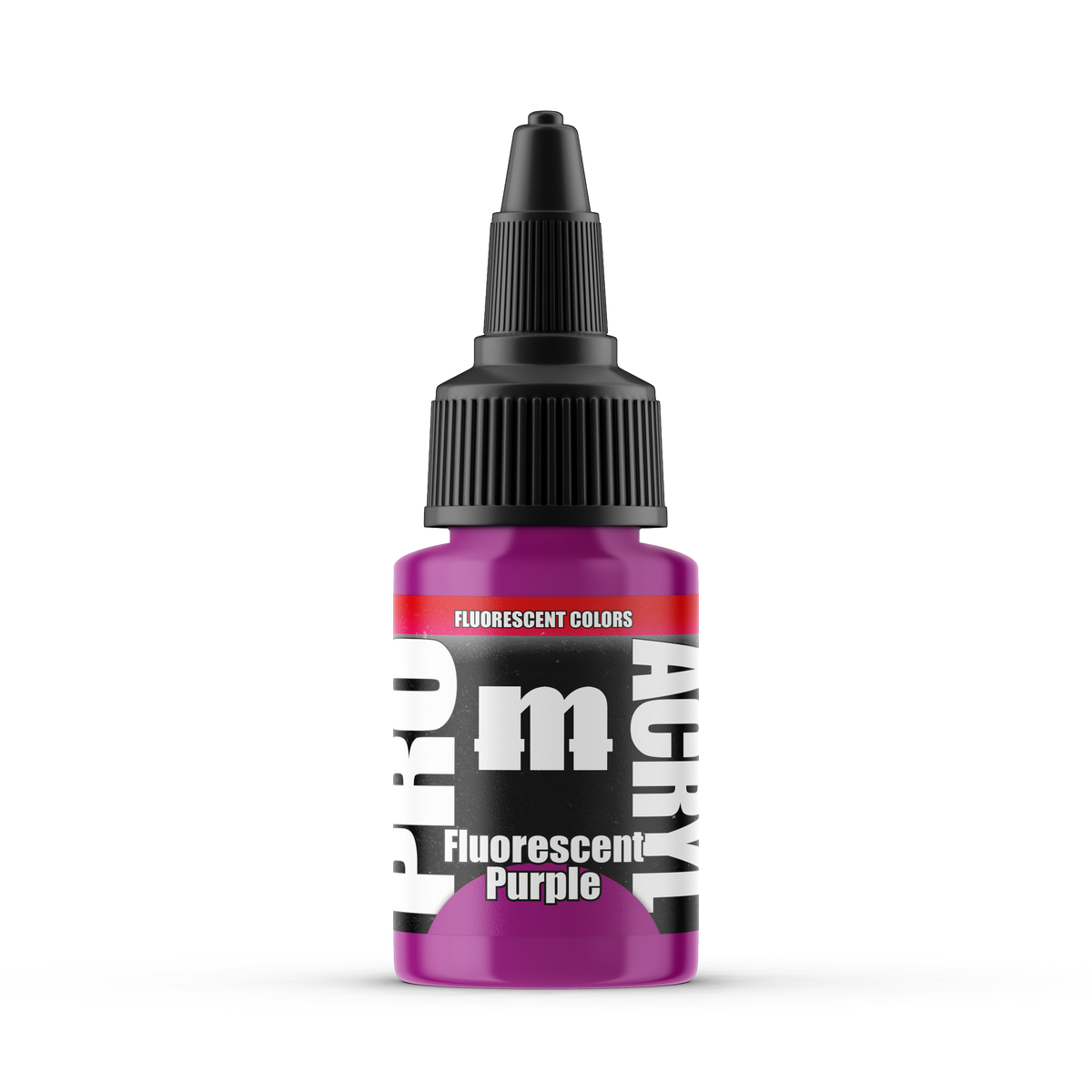 Monument Hobbies Pro Acryl Fluorescent Purple MPA-F05 — 22ml bottle with colour swatch