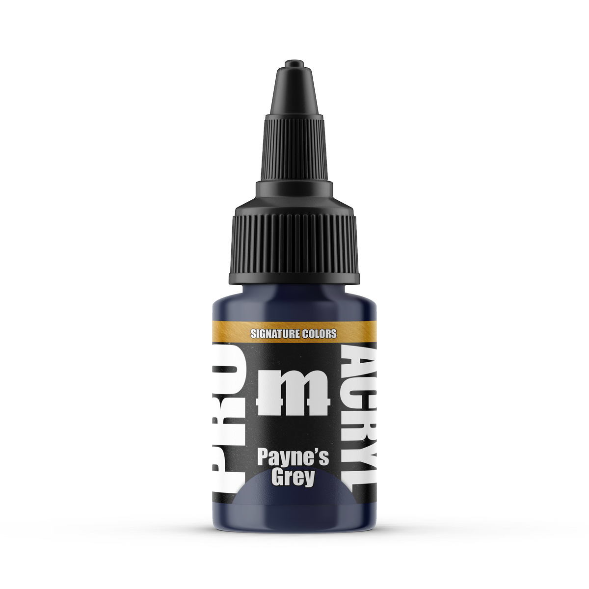 Monument Hobbies Pro Acryl Vince Venturella Payne's Grey MPA-S02 — 22ml bottle with colour swatch
