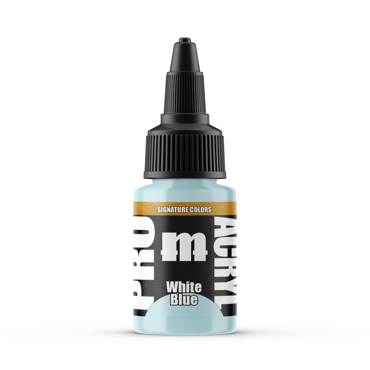 Monument Hobbies Pro Acryl Vince Venturella White Blue MPA-S04 — 22ml bottle with colour swatch