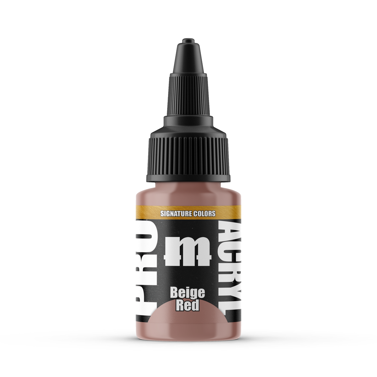 Monument Hobbies Pro Acryl Vince Venturella Beige Red MPA-S05 — 22ml bottle with colour swatch