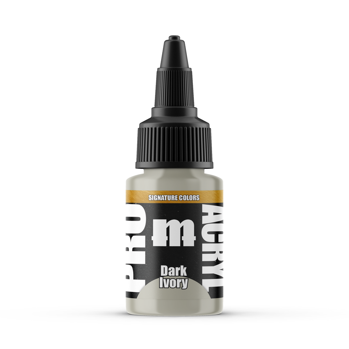 Monument Hobbies Pro Acryl Ninjon Dark Ivory MPA-S07 — 22ml bottle with colour swatch