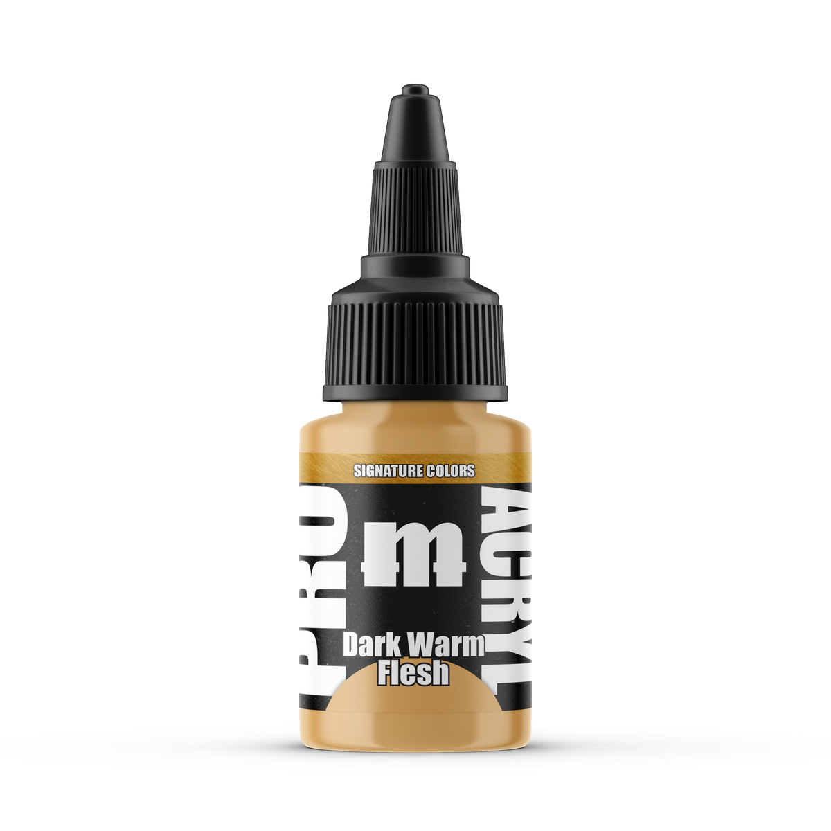 Monument Hobbies Pro Acryl Ninjon Dark Warm Flesh MPA-S08 — 22ml bottle with colour swatch