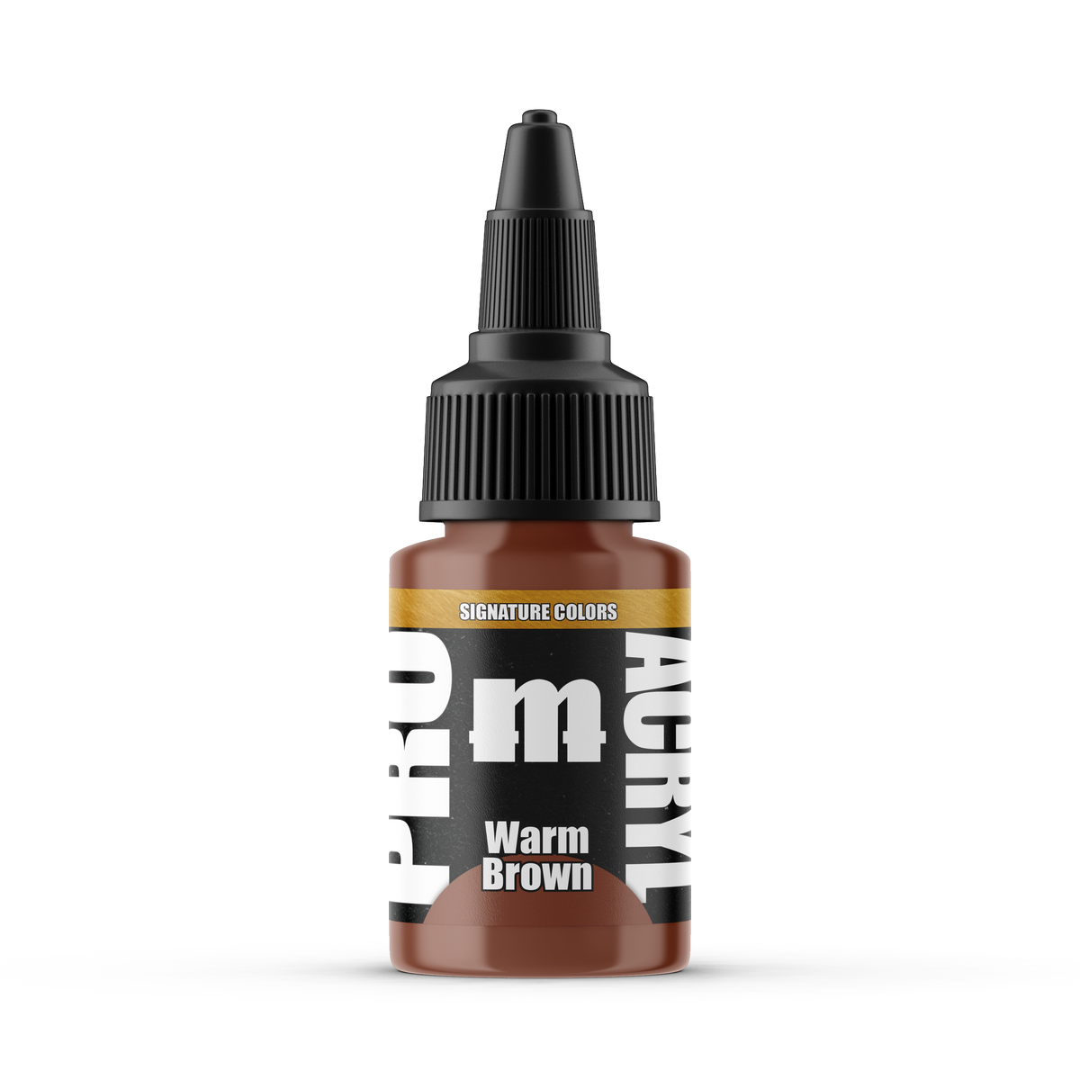 Monument Hobbies Pro Acryl Ninjon Warm Brown MPA-S09 — 22ml bottle with colour swatch