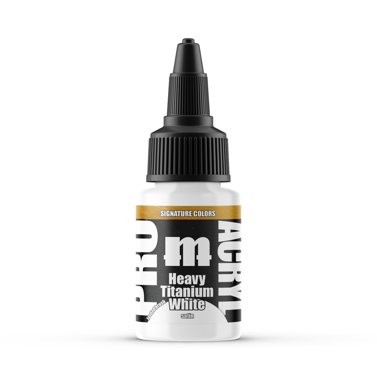 Monument Hobbies Pro Acryl Matt Cexwish Heavy Titanium White MPA-S21 — 22ml bottle with colour swatch