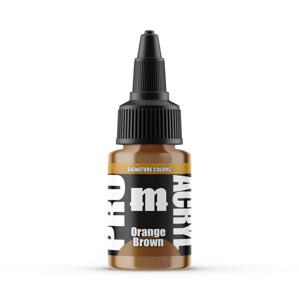 Monument Hobbies Pro Acryl Flameon Orange Brown MPA-S27 — 22ml bottle with colour swatch