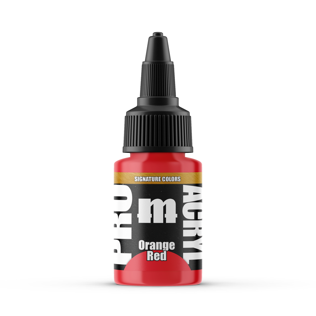 Monument Hobbies Pro Acryl Rogue Hobbies Orange Red MPA-S31 — 22ml bottle with colour swatch