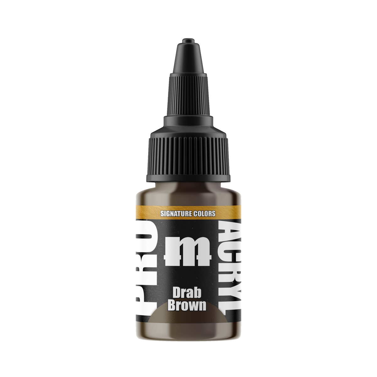 Monument Hobbies Pro Acryl Adepticon Drab Brown MPA-S40 — 22ml bottle with colour swatch