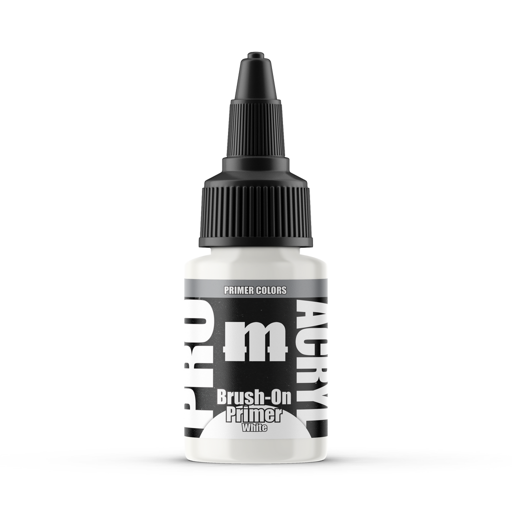 Monument Hobbies Pro Acryl PRIME Brush-On White MPAP-013 — 22ml primer bottle