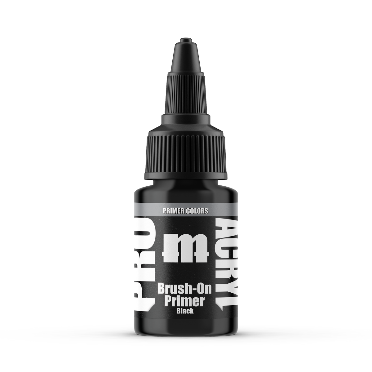 Monument Hobbies Pro Acryl PRIME Brush-On Black MPAP-017 — 22ml primer bottle