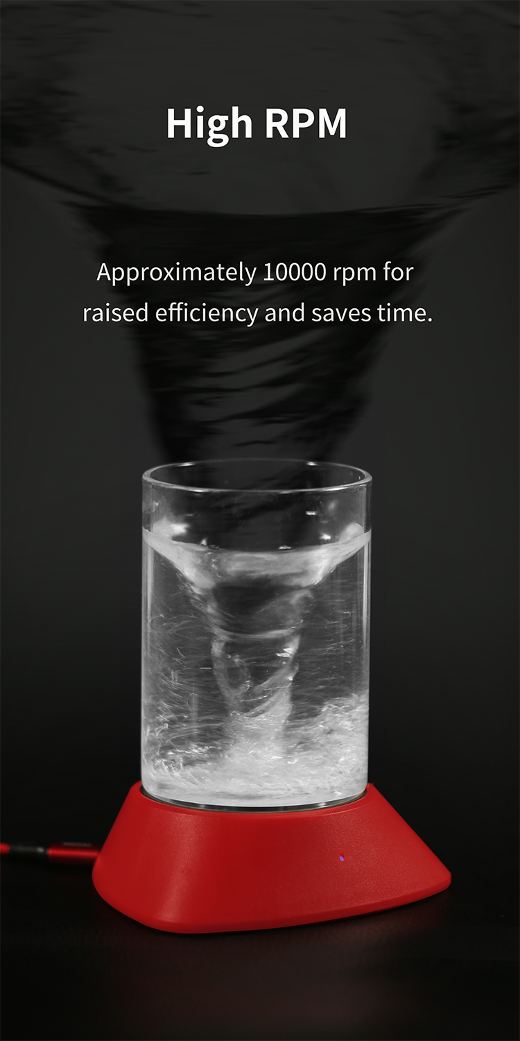 DSPIAE High RPM panel: a vortex in a glass of water spinning on the MS-01 LE at about 10000 rpm