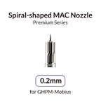 Gaahleri product card: spiral-shaped MAC nozzle, Premium Series, 0.2mm, for GHPM-Mobius