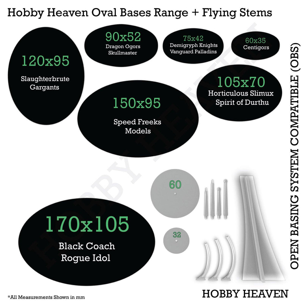 20mm Square Parallel Slotted Plastic Bases