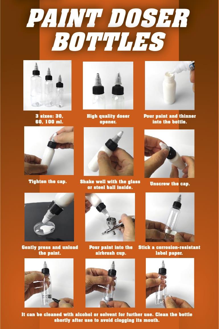 AK Interactive Paint Doser Bottles 4x30ml AK9046 - Hobby Heaven