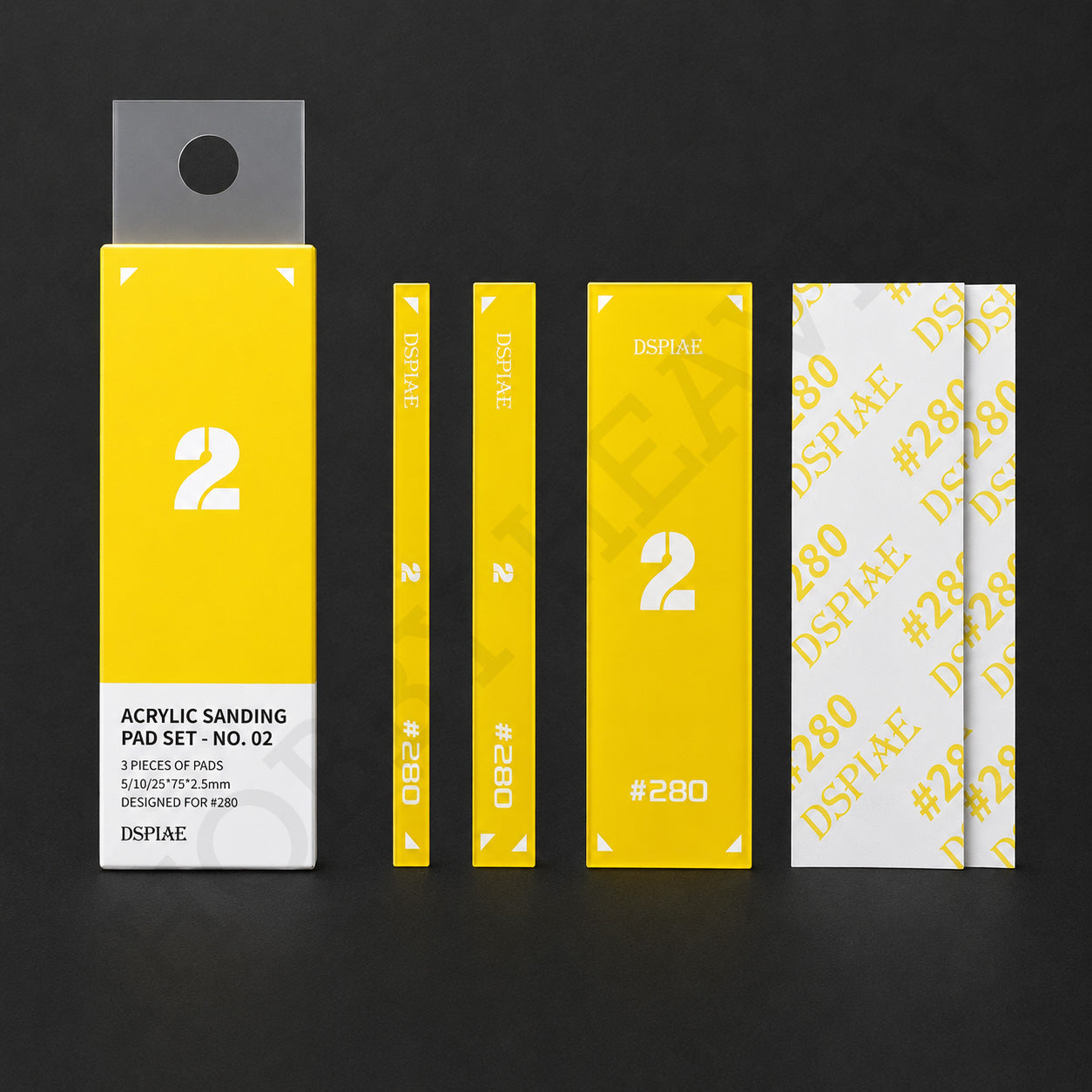DSPIAE PT-SP02 Acrylic Sanding Pad Set – Yellow
