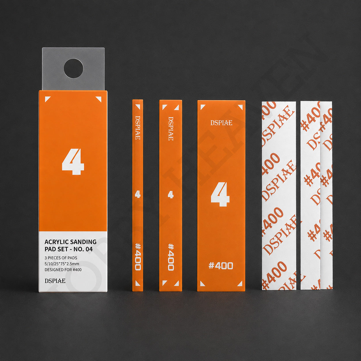 DSPIAE PT-SP04 Acrylic Sanding Pad Set – Orange