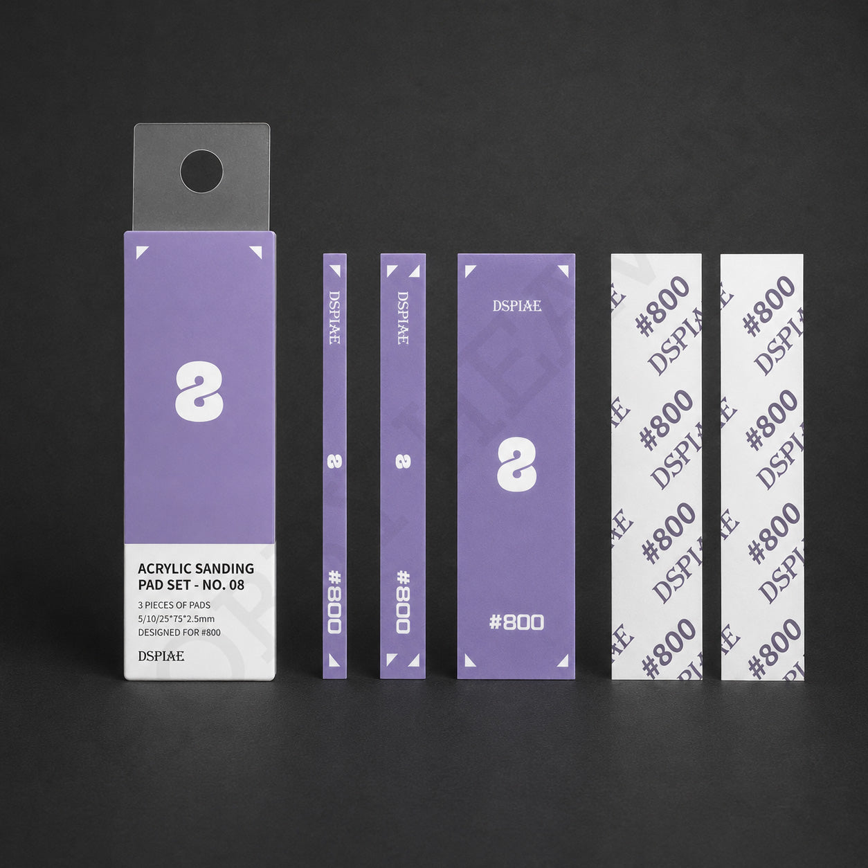 DSPIAE PT-SP08 Acrylic Sanding Pad Set – Purple