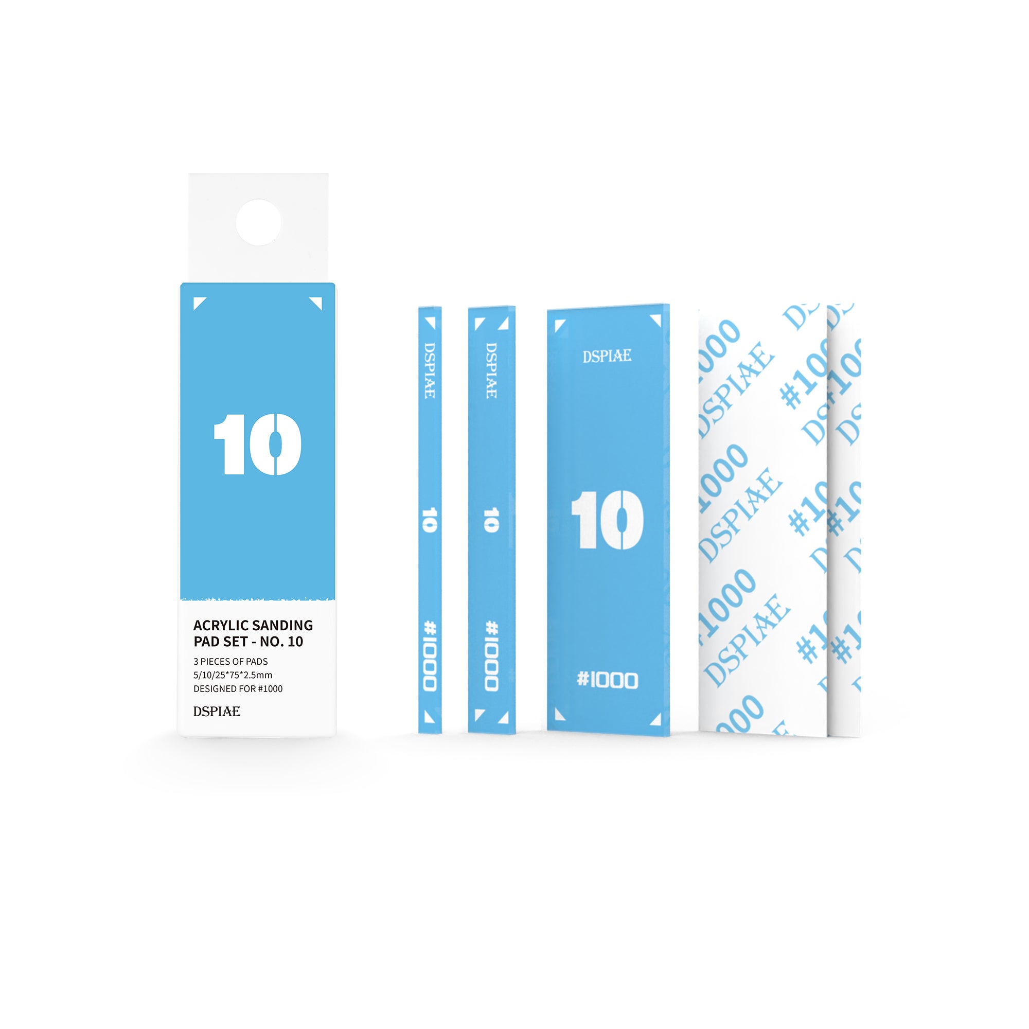 DSPIAE PT-SP10 Acrylic Sanding Pad Set – Azure