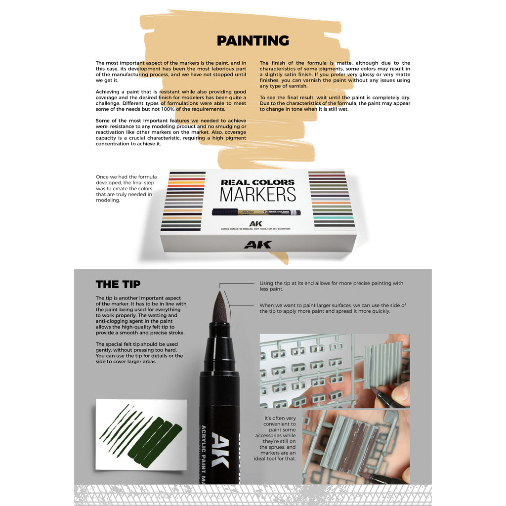 Applying AK Real Colors Markers to a model surface